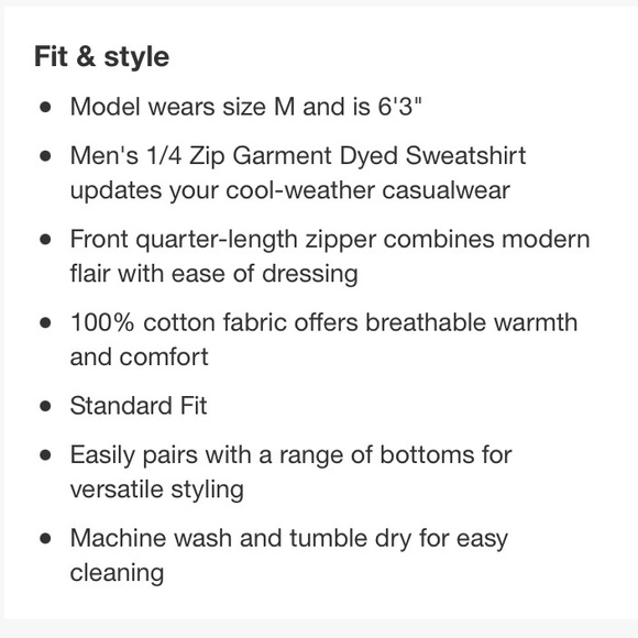 Goodfellow & Co. 1/4 Zip Sweatshirt - Picture 7 of 9